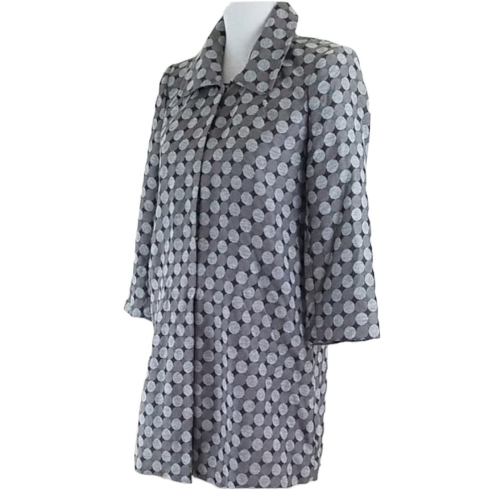 BCBG Paris~Women's Sz 2~Polka Dot Trench Coat NWT.